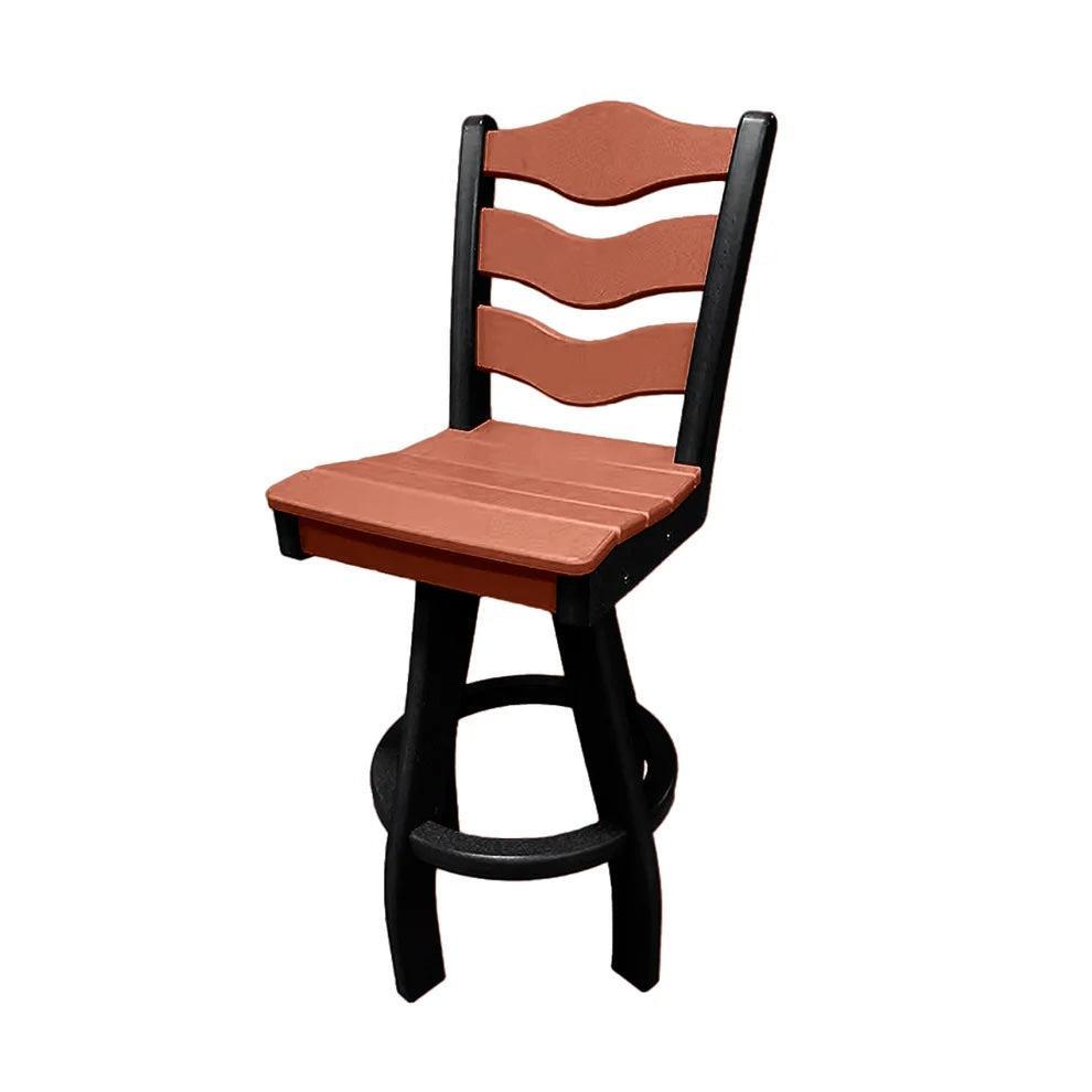 Perfect Choice Recycled Plastic Traditional Bar Height Swivel Armless Chair - LEAD TIME TO SHIP 5 WEEKS OR LESS