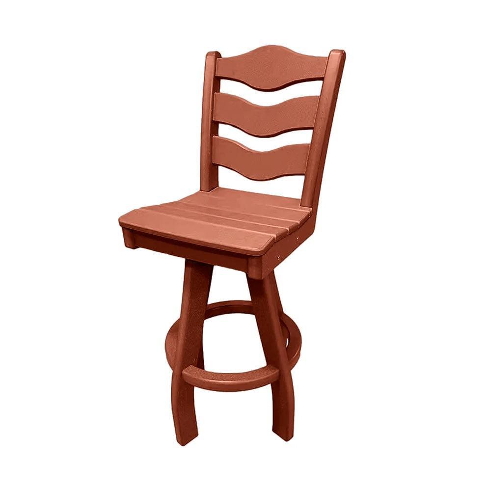 Perfect Choice Recycled Plastic Traditional Bar Height Swivel Armless Chair - LEAD TIME TO SHIP 5 WEEKS OR LESS