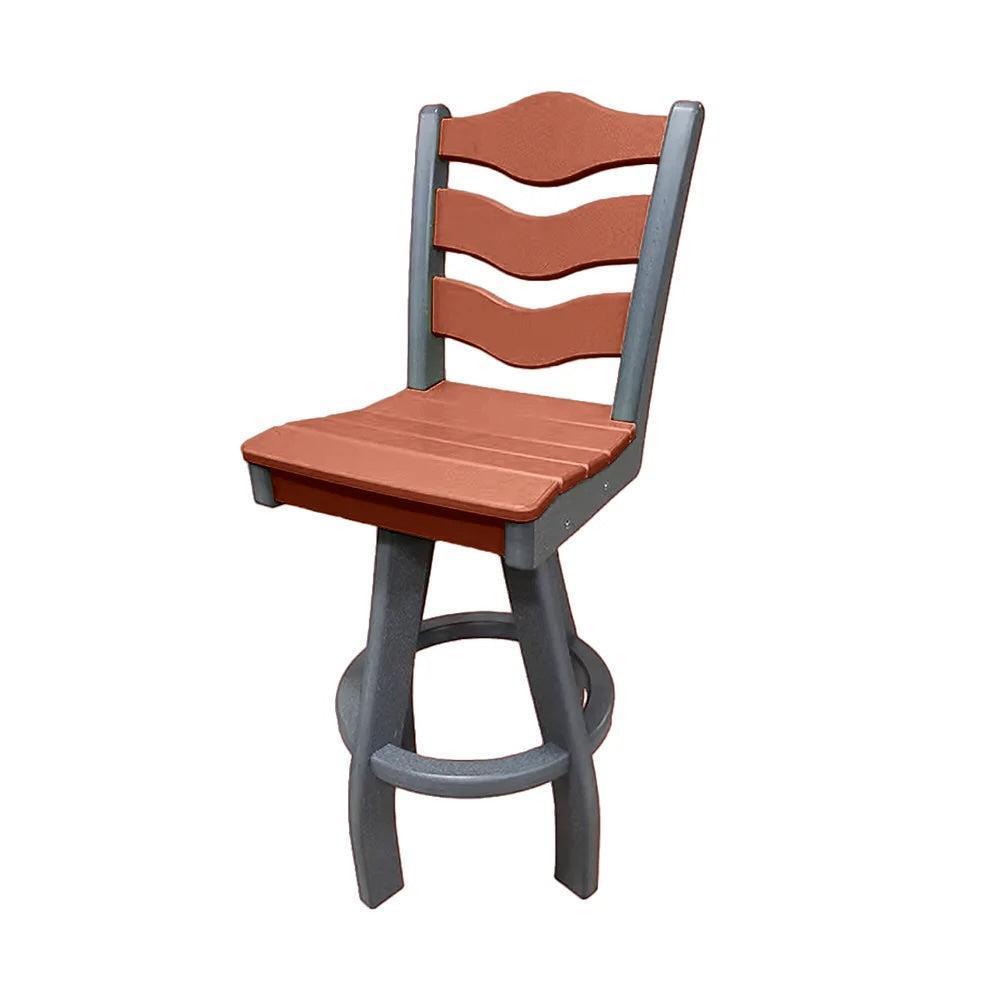 Perfect Choice Recycled Plastic Traditional Bar Height Swivel Armless Chair - LEAD TIME TO SHIP 5 WEEKS OR LESS