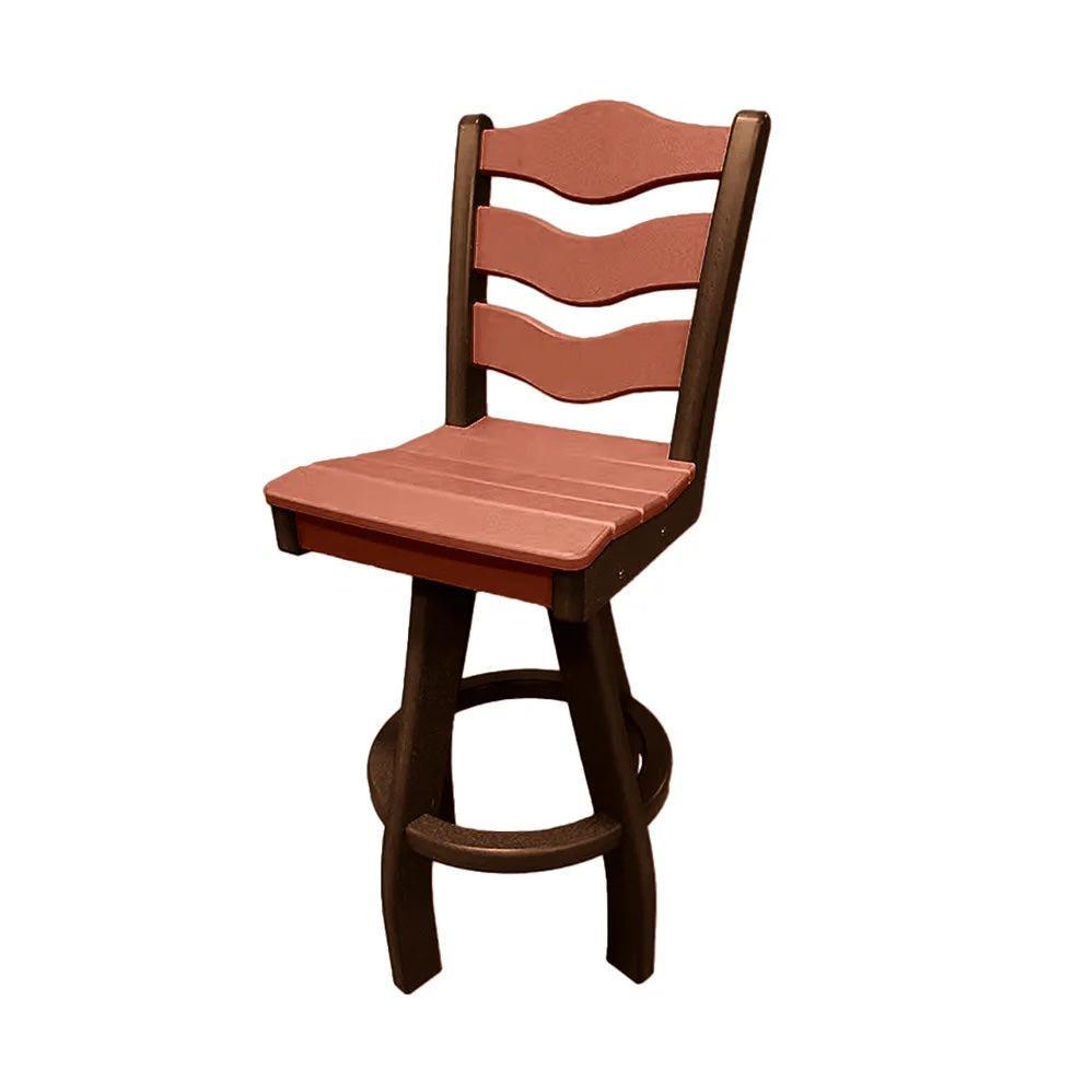 Perfect Choice Recycled Plastic Traditional Bar Height Swivel Armless Chair - LEAD TIME TO SHIP 5 WEEKS OR LESS