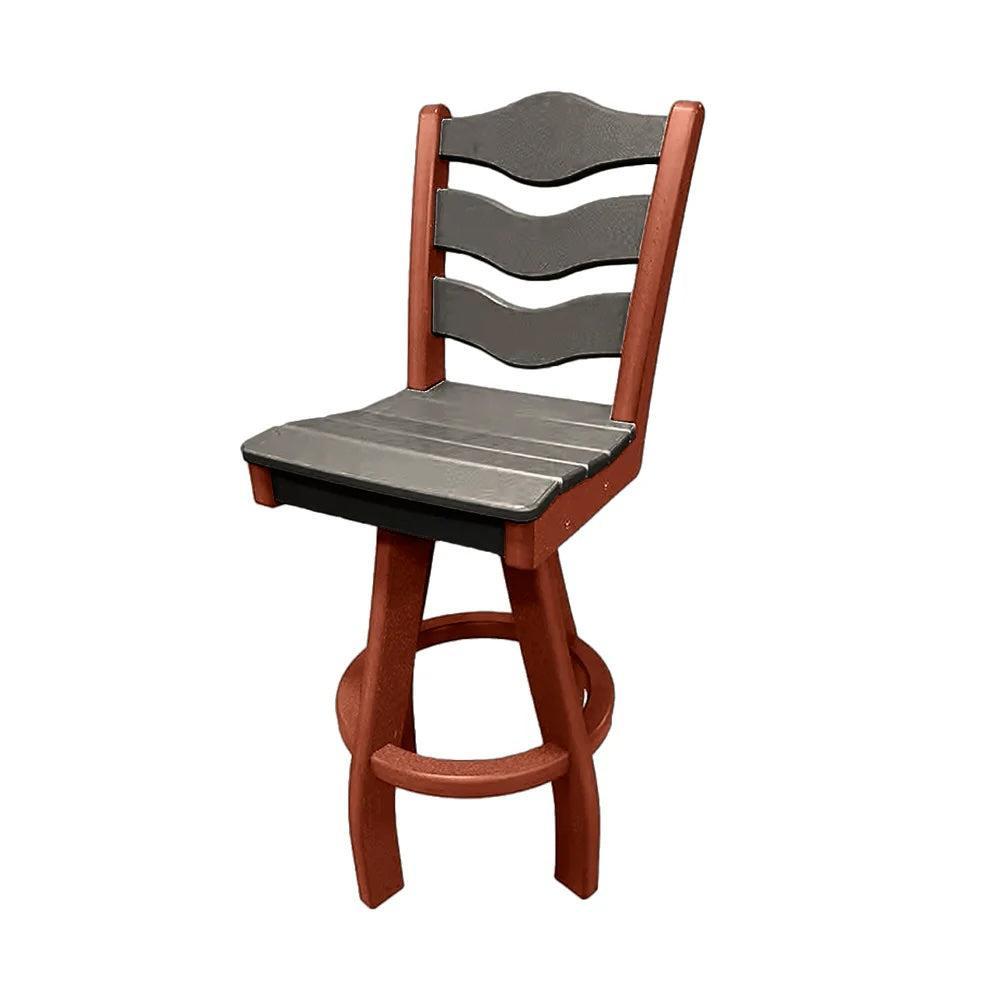 Perfect Choice Recycled Plastic Traditional Bar Height Swivel Armless Chair - LEAD TIME TO SHIP 5 WEEKS OR LESS