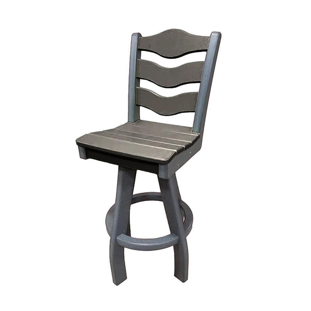 Perfect Choice Recycled Plastic Traditional Bar Height Swivel Armless Chair - LEAD TIME TO SHIP 5 WEEKS OR LESS