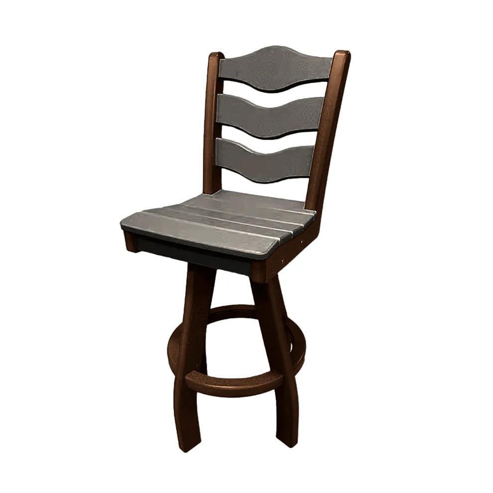 Perfect Choice Recycled Plastic Traditional Bar Height Swivel Armless Chair - LEAD TIME TO SHIP 5 WEEKS OR LESS