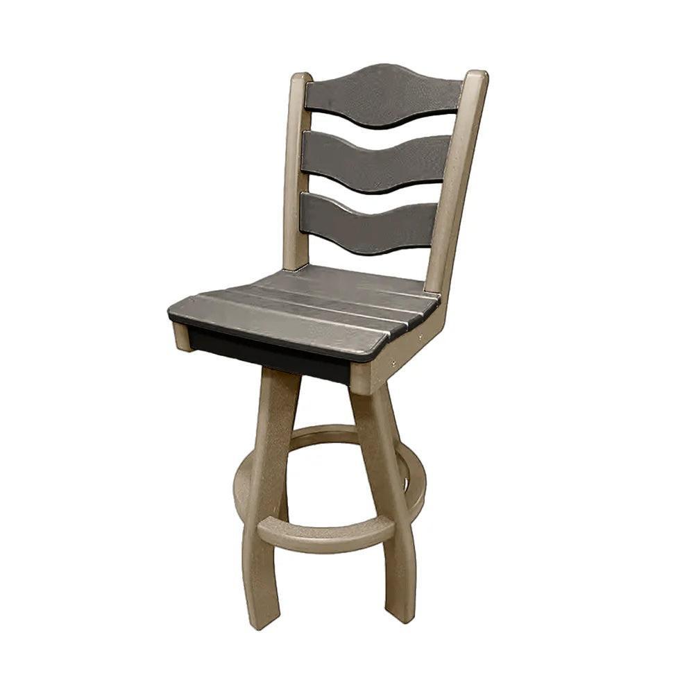 Perfect Choice Recycled Plastic Traditional Bar Height Swivel Armless Chair - LEAD TIME TO SHIP 5 WEEKS OR LESS