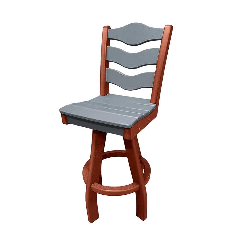 Perfect Choice Recycled Plastic Traditional Bar Height Swivel Armless Chair - LEAD TIME TO SHIP 5 WEEKS OR LESS