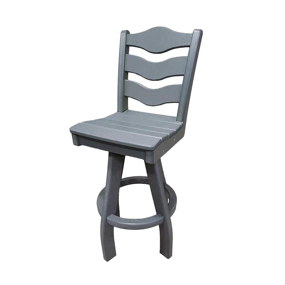 Perfect Choice Recycled Plastic Traditional Bar Height Swivel Armless Chair - LEAD TIME TO SHIP 5 WEEKS OR LESS