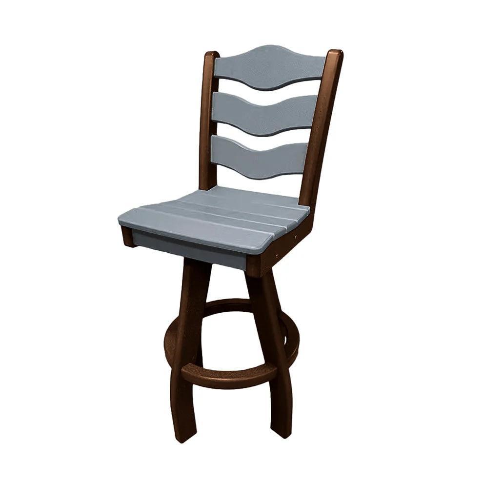 Perfect Choice Recycled Plastic Traditional Bar Height Swivel Armless Chair - LEAD TIME TO SHIP 5 WEEKS OR LESS