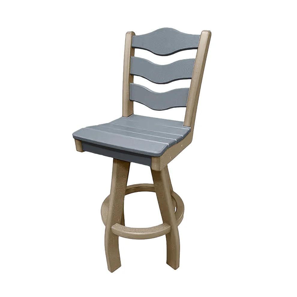 Perfect Choice Recycled Plastic Traditional Bar Height Swivel Armless Chair - LEAD TIME TO SHIP 5 WEEKS OR LESS
