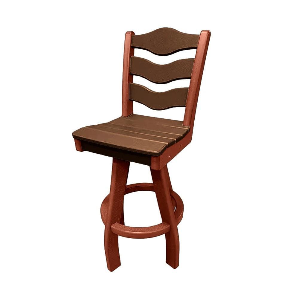 Perfect Choice Recycled Plastic Traditional Bar Height Swivel Armless Chair - LEAD TIME TO SHIP 5 WEEKS OR LESS
