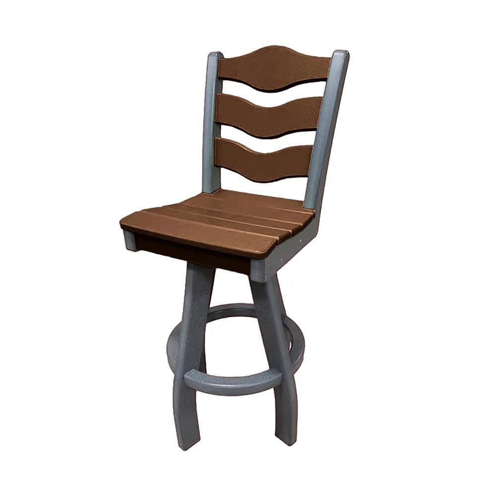 Perfect Choice Recycled Plastic Traditional Bar Height Swivel Armless Chair - LEAD TIME TO SHIP 5 WEEKS OR LESS