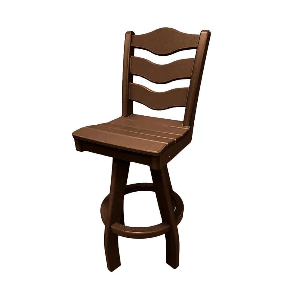 Perfect Choice Recycled Plastic Traditional Bar Height Swivel Armless Chair - LEAD TIME TO SHIP 5 WEEKS OR LESS