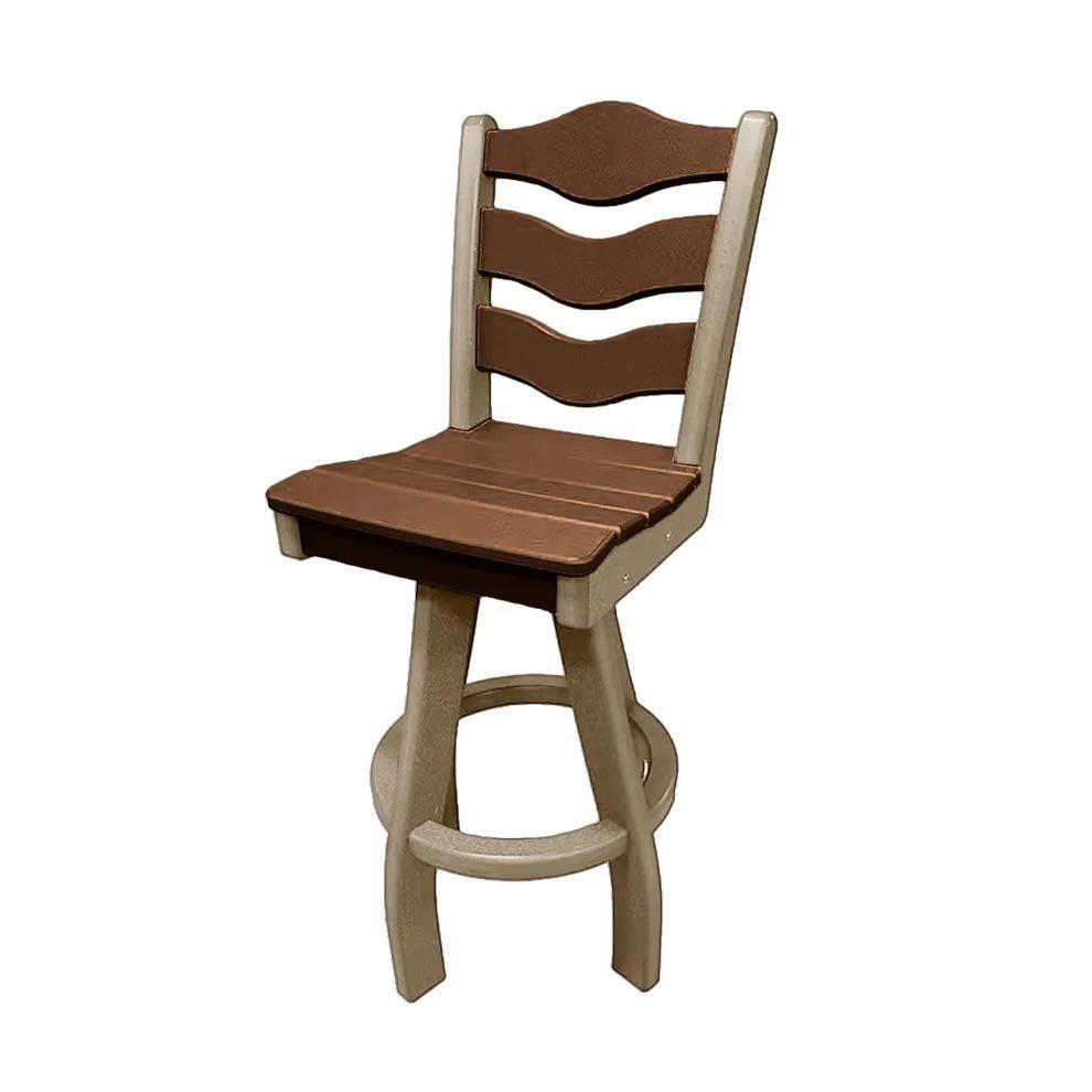 Perfect Choice Recycled Plastic Traditional Bar Height Swivel Armless Chair - LEAD TIME TO SHIP 5 WEEKS OR LESS