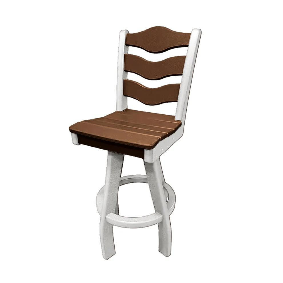 Perfect Choice Recycled Plastic Traditional Bar Height Swivel Armless Chair - LEAD TIME TO SHIP 5 WEEKS OR LESS