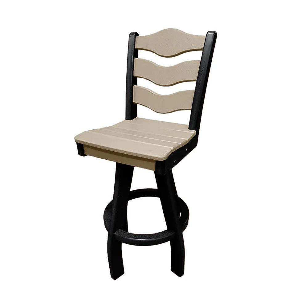 Perfect Choice Recycled Plastic Traditional Bar Height Swivel Armless Chair - LEAD TIME TO SHIP 5 WEEKS OR LESS