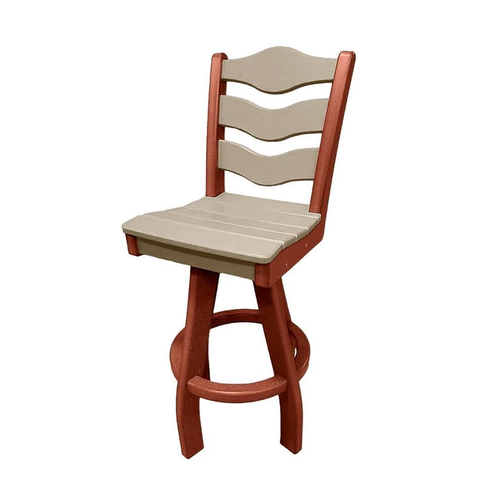 Perfect Choice Recycled Plastic Traditional Bar Height Swivel Armless Chair - LEAD TIME TO SHIP 5 WEEKS OR LESS