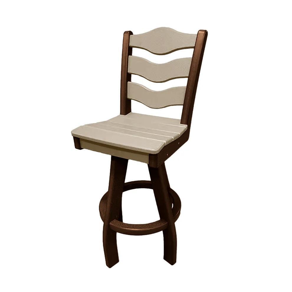 Perfect Choice Recycled Plastic Traditional Bar Height Swivel Armless Chair - LEAD TIME TO SHIP 5 WEEKS OR LESS