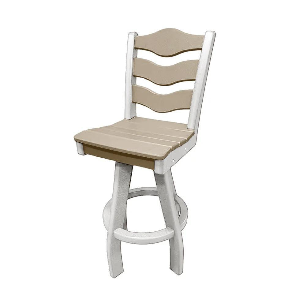 Perfect Choice Recycled Plastic Traditional Bar Height Swivel Armless Chair - LEAD TIME TO SHIP 5 WEEKS OR LESS