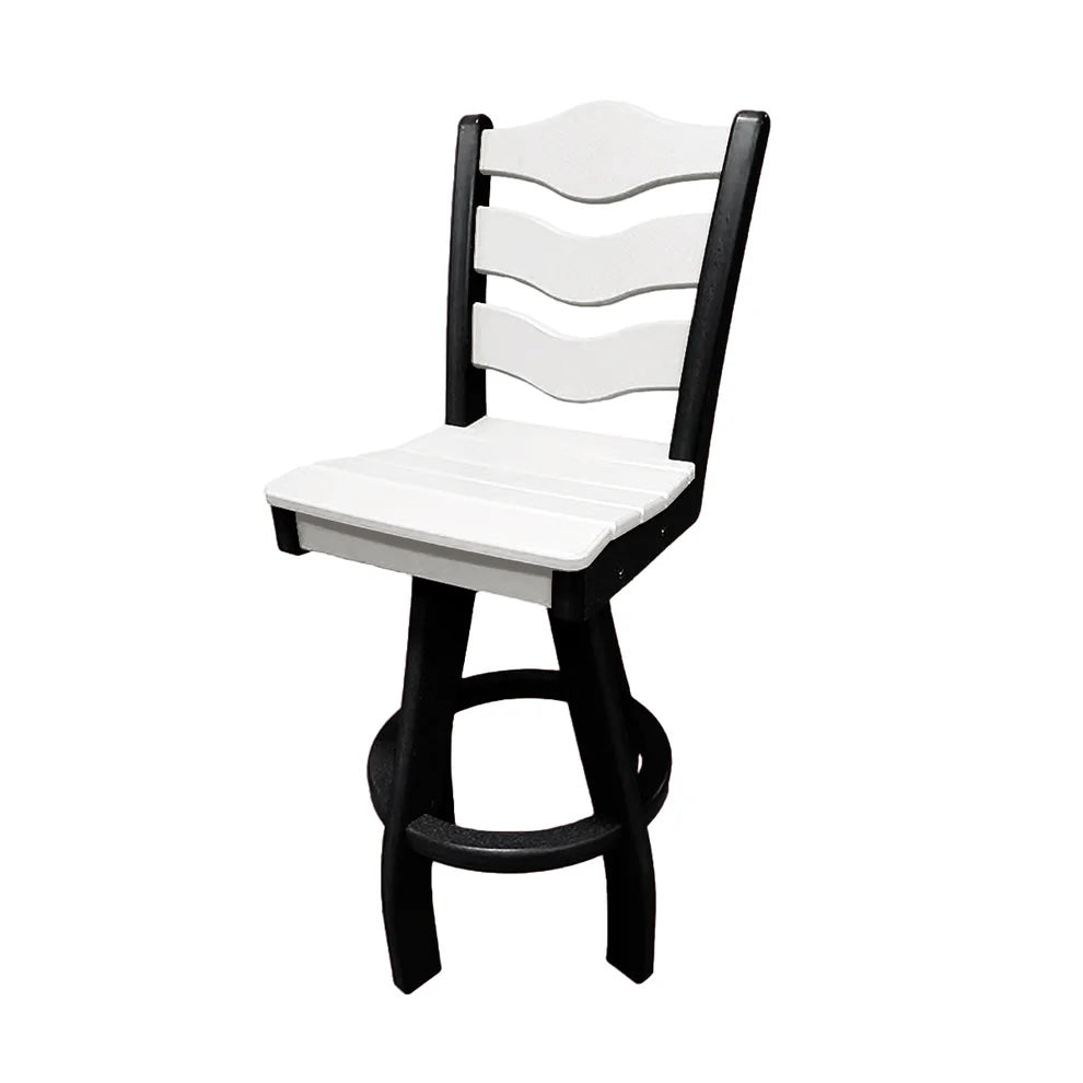Perfect Choice Recycled Plastic Traditional Bar Height Swivel Armless Chair - LEAD TIME TO SHIP 5 WEEKS OR LESS