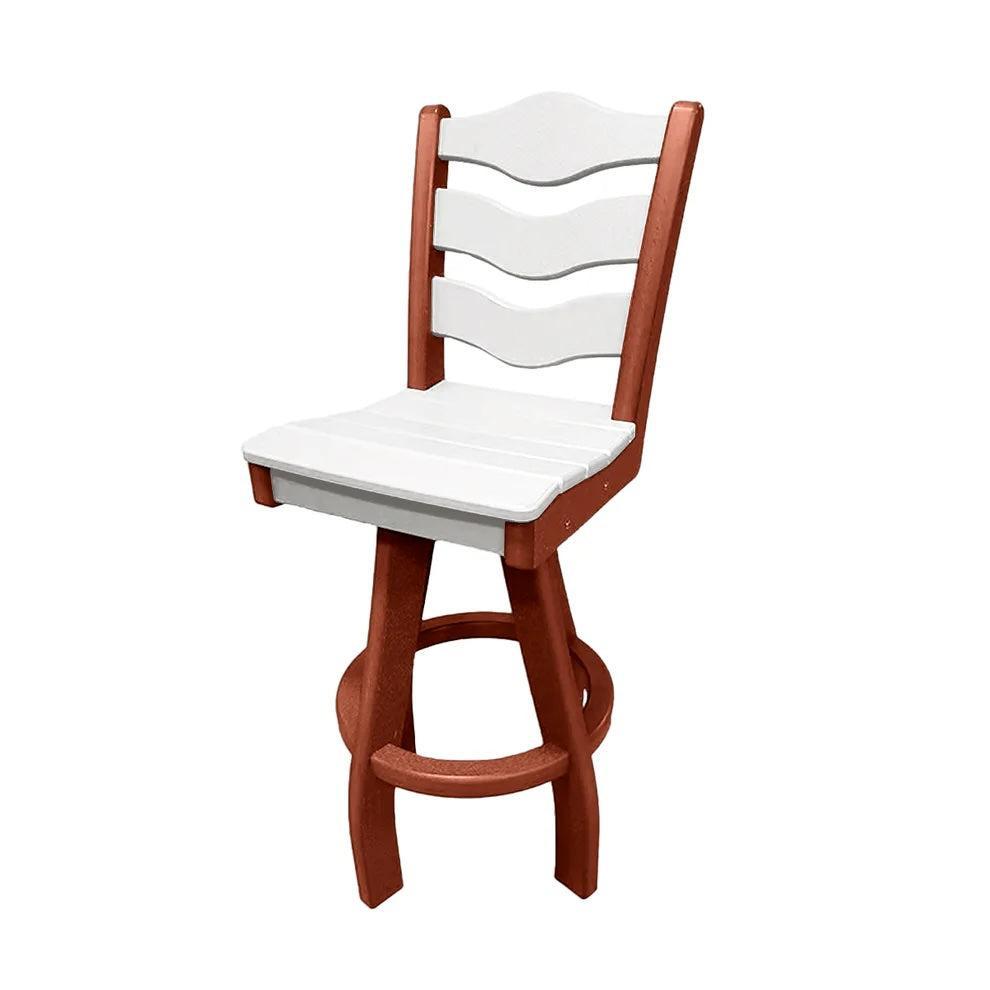 Perfect Choice Recycled Plastic Traditional Bar Height Swivel Armless Chair - LEAD TIME TO SHIP 5 WEEKS OR LESS