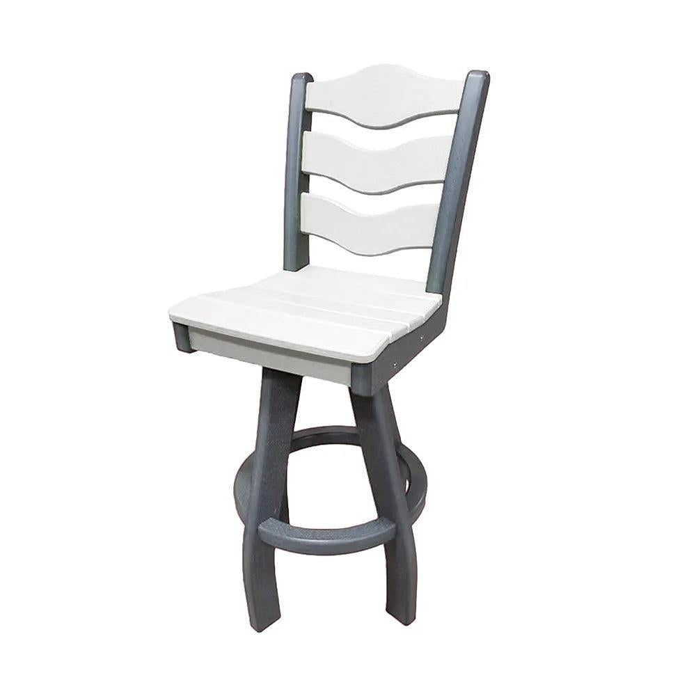 Perfect Choice Recycled Plastic Traditional Bar Height Swivel Armless Chair - LEAD TIME TO SHIP 5 WEEKS OR LESS