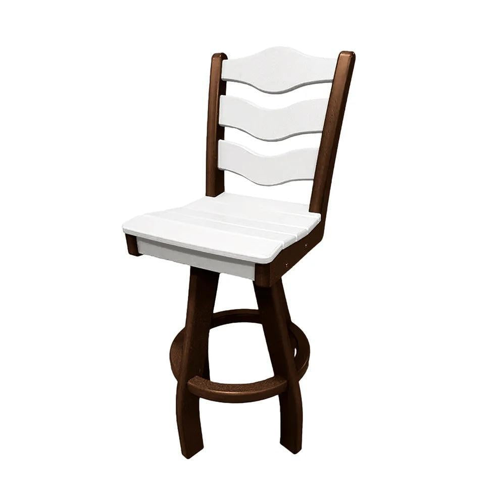 Perfect Choice Recycled Plastic Traditional Bar Height Swivel Armless Chair - LEAD TIME TO SHIP 5 WEEKS OR LESS