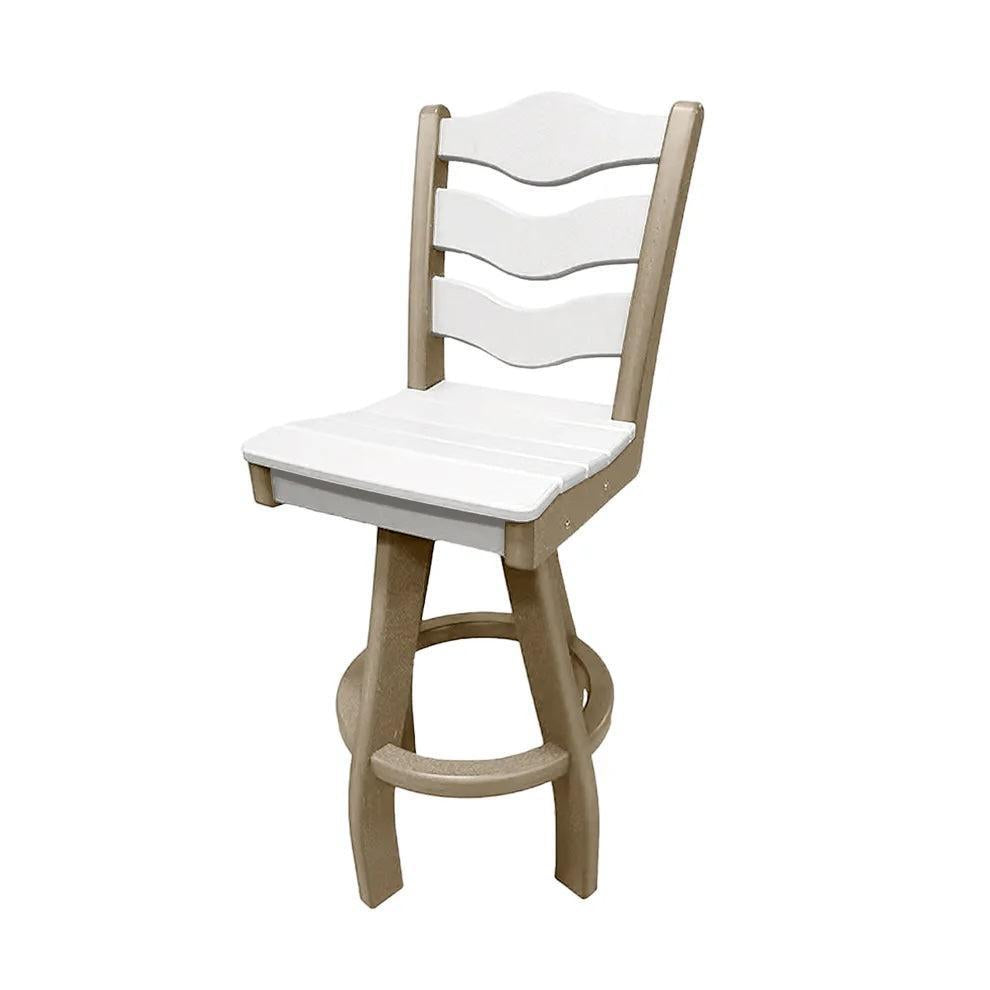 Perfect Choice Recycled Plastic Traditional Bar Height Swivel Armless Chair - LEAD TIME TO SHIP 5 WEEKS OR LESS