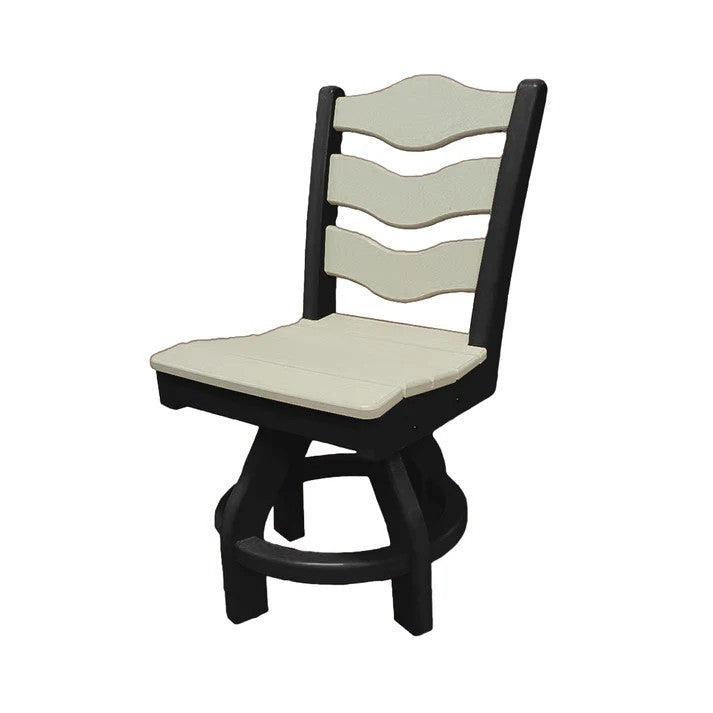 Perfect Choice Recycled Plastic Traditional Dining Height Swivel Armless Chair - LEAD TIME TO SHIP 4 WEEKS OR LESS