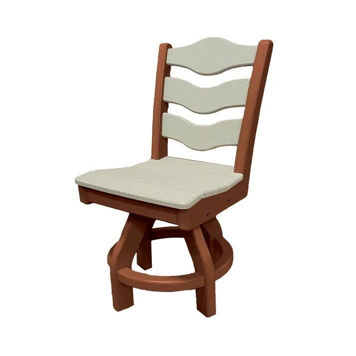Perfect Choice Recycled Plastic Traditional Dining Height Swivel Armless Chair - LEAD TIME TO SHIP 4 WEEKS OR LESS