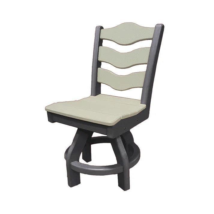 Perfect Choice Recycled Plastic Traditional Dining Height Swivel Armless Chair - LEAD TIME TO SHIP 4 WEEKS OR LESS