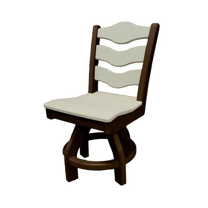 Perfect Choice Recycled Plastic Traditional Dining Height Swivel Armless Chair - LEAD TIME TO SHIP 4 WEEKS OR LESS