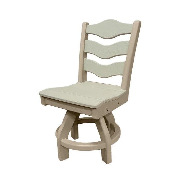 Perfect Choice Recycled Plastic Traditional Dining Height Swivel Armless Chair - LEAD TIME TO SHIP 4 WEEKS OR LESS