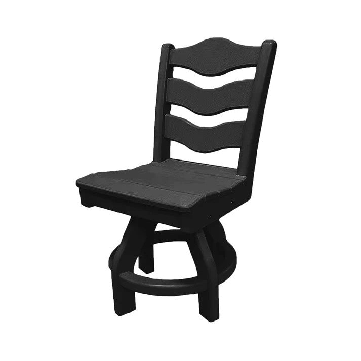 Perfect Choice Recycled Plastic Traditional Dining Height Swivel Armless Chair - LEAD TIME TO SHIP 4 WEEKS OR LESS
