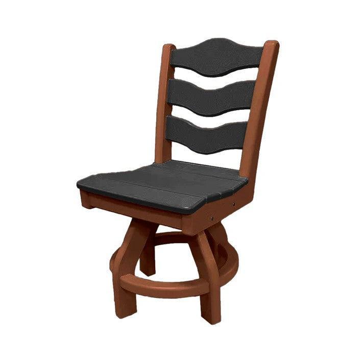 Perfect Choice Recycled Plastic Traditional Dining Height Swivel Armless Chair - LEAD TIME TO SHIP 4 WEEKS OR LESS
