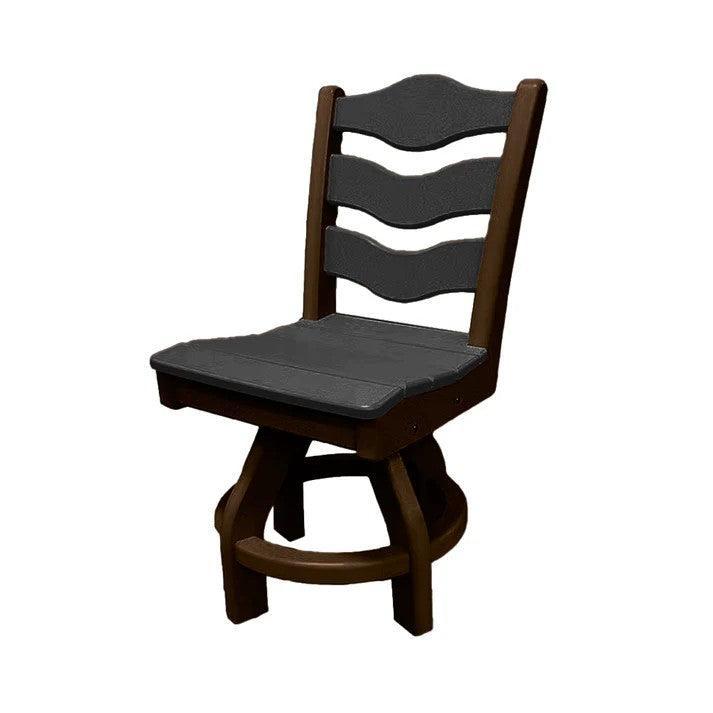 Perfect Choice Recycled Plastic Traditional Dining Height Swivel Armless Chair - LEAD TIME TO SHIP 4 WEEKS OR LESS