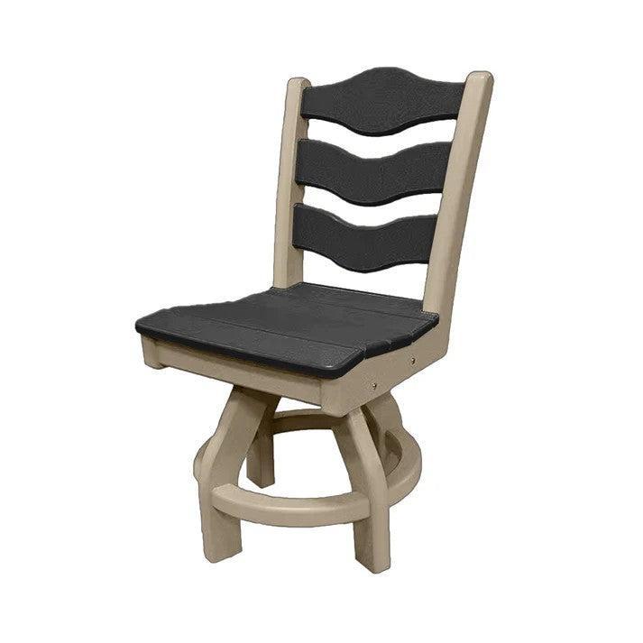 Perfect Choice Recycled Plastic Traditional Dining Height Swivel Armless Chair - LEAD TIME TO SHIP 4 WEEKS OR LESS