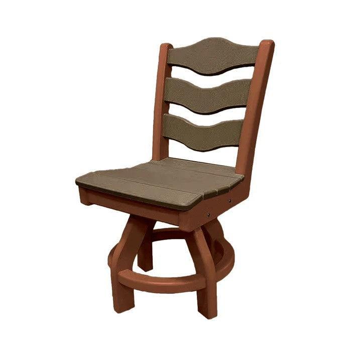 Perfect Choice Recycled Plastic Traditional Dining Height Swivel Armless Chair - LEAD TIME TO SHIP 4 WEEKS OR LESS