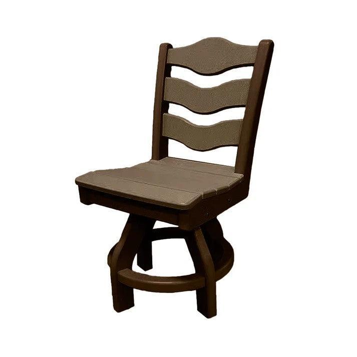 Perfect Choice Recycled Plastic Traditional Dining Height Swivel Armless Chair - LEAD TIME TO SHIP 4 WEEKS OR LESS