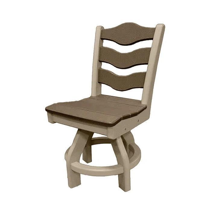 Perfect Choice Recycled Plastic Traditional Dining Height Swivel Armless Chair - LEAD TIME TO SHIP 4 WEEKS OR LESS