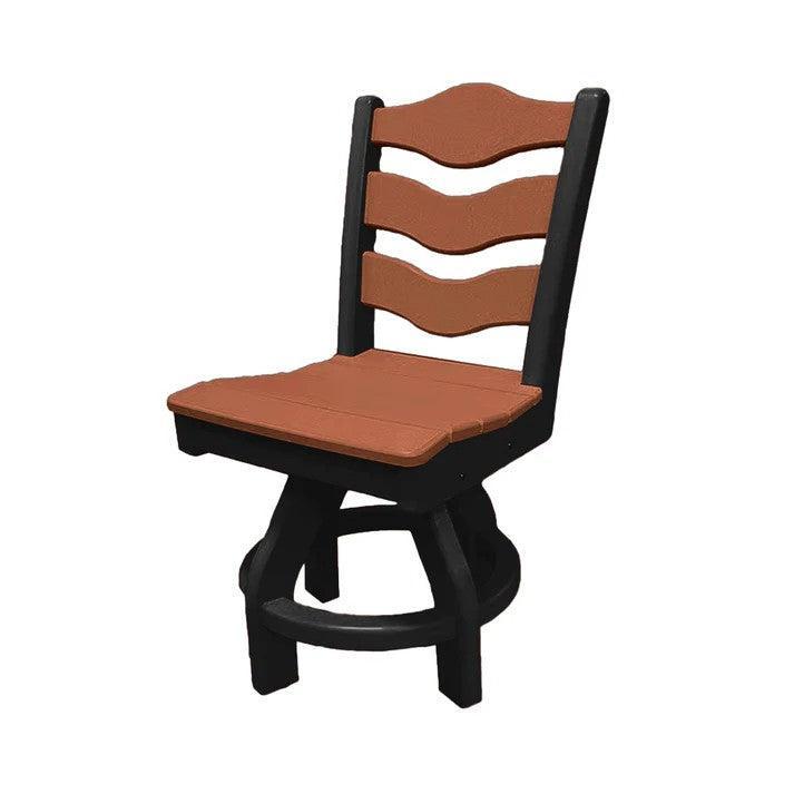 Perfect Choice Recycled Plastic Traditional Dining Height Swivel Armless Chair - LEAD TIME TO SHIP 4 WEEKS OR LESS