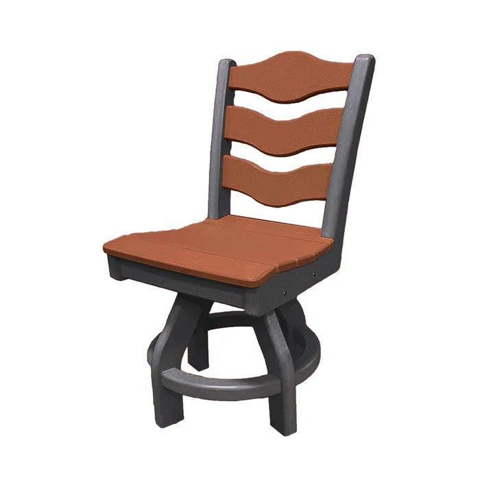Perfect Choice Recycled Plastic Traditional Dining Height Swivel Armless Chair - LEAD TIME TO SHIP 4 WEEKS OR LESS