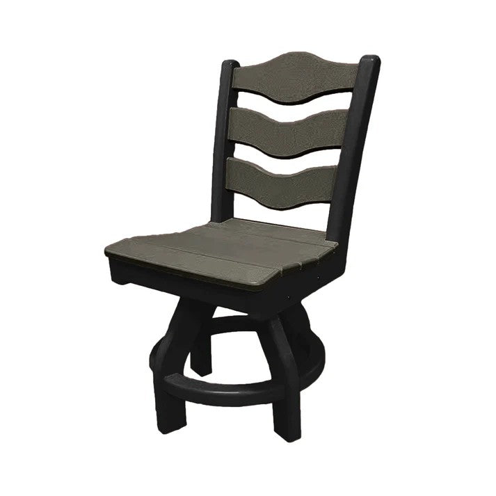Perfect Choice Recycled Plastic Traditional Dining Height Swivel Armless Chair - LEAD TIME TO SHIP 4 WEEKS OR LESS