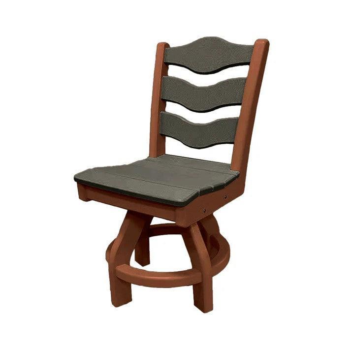Perfect Choice Recycled Plastic Traditional Dining Height Swivel Armless Chair - LEAD TIME TO SHIP 4 WEEKS OR LESS