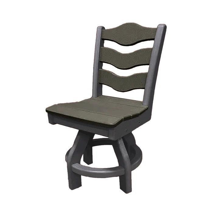 Perfect Choice Recycled Plastic Traditional Dining Height Swivel Armless Chair - LEAD TIME TO SHIP 4 WEEKS OR LESS