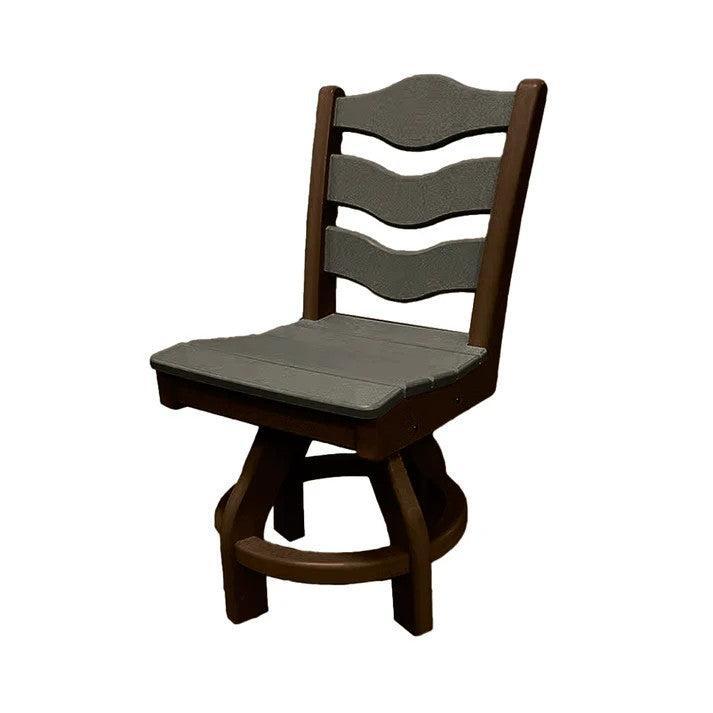 Perfect Choice Recycled Plastic Traditional Dining Height Swivel Armless Chair - LEAD TIME TO SHIP 4 WEEKS OR LESS