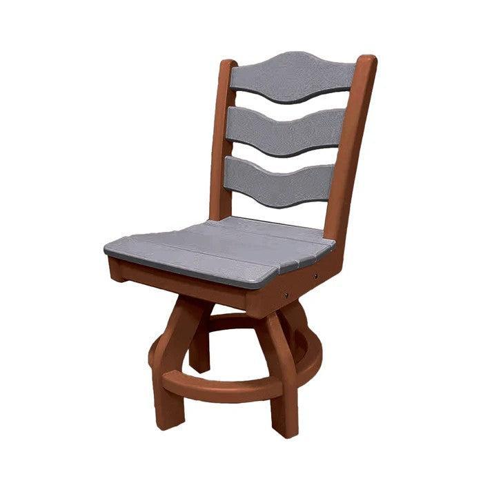 Perfect Choice Recycled Plastic Traditional Dining Height Swivel Armless Chair - LEAD TIME TO SHIP 4 WEEKS OR LESS