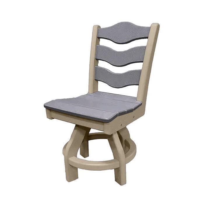 Perfect Choice Recycled Plastic Traditional Dining Height Swivel Armless Chair - LEAD TIME TO SHIP 4 WEEKS OR LESS