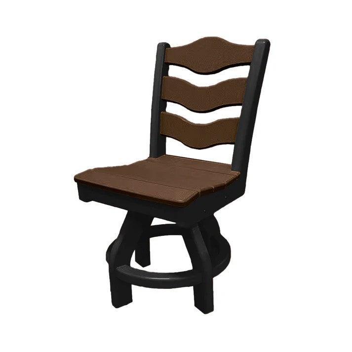 Perfect Choice Recycled Plastic Traditional Dining Height Swivel Armless Chair - LEAD TIME TO SHIP 4 WEEKS OR LESS