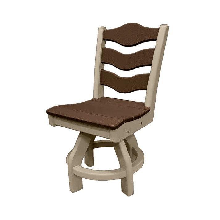 Perfect Choice Recycled Plastic Traditional Dining Height Swivel Armless Chair - LEAD TIME TO SHIP 4 WEEKS OR LESS