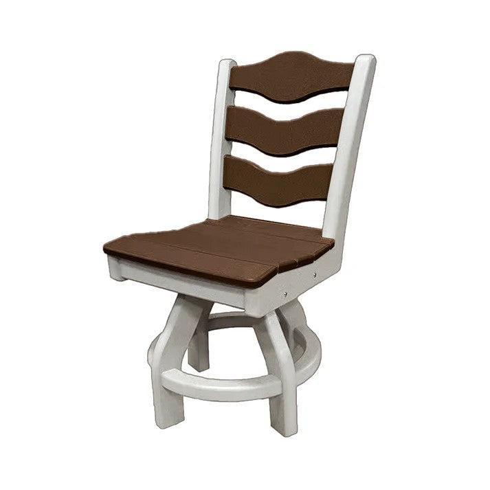 Perfect Choice Recycled Plastic Traditional Dining Height Swivel Armless Chair - LEAD TIME TO SHIP 4 WEEKS OR LESS