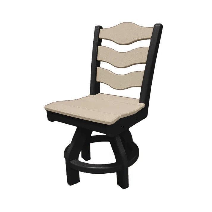 Perfect Choice Recycled Plastic Traditional Dining Height Swivel Armless Chair - LEAD TIME TO SHIP 4 WEEKS OR LESS